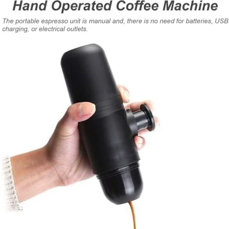 Portable Coffee Maker, 70ml Manual Coffee Maker, Mini Ground Coffee Maker, Portable, Espresso Maker Manual Coffee Maker, For Camping Hiking - Image 3