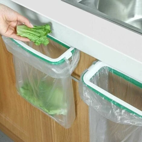 Pieces Hanging Trash Bag Holder, Trash Bag Storage Rack, Trash Bag Holder Trash Holder On Cabinet Door, Kitchen Cupboard Garbage Storage, - Image 2