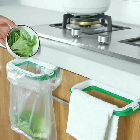 Pieces Hanging Trash Bag Holder, Trash Bag Storage Rack, Trash Bag Holder Trash Holder On Cabinet Door, Kitchen Cupboard Garbage Storage, - Image 4