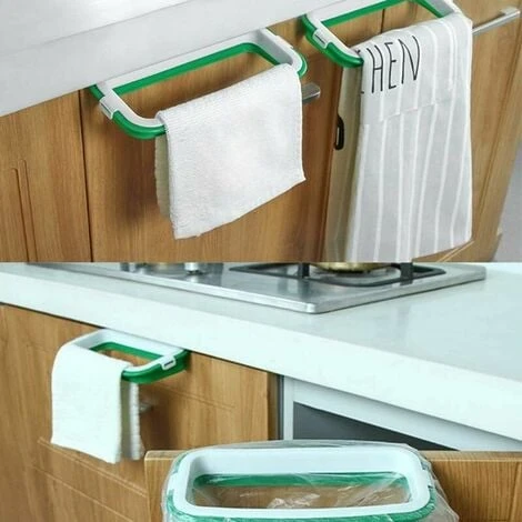 Pieces Hanging Trash Bag Holder, Trash Bag Storage Rack, Trash Bag Holder Trash Holder On Cabinet Door, Kitchen Cupboard Garbage Storage, - Image 5
