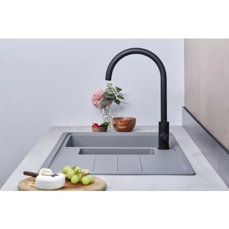 Franke Junos JSD651-97UG 1.5 Bowl Tectonite Reversible Inset Grey Kitchen Sink - Image 5