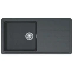 Franke Junos JSD611-97CB 1.0 Bowl Tectonite Reversible Inset Black Kitchen Sink