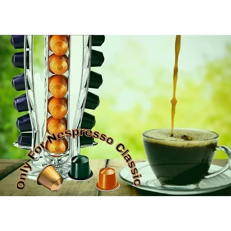 Coffee Capsule Holder Compatible With Nespresso (40 X Capsules) - Holders For Nespresso Classic Coffee Capsules - Rotating Holder - Image 5