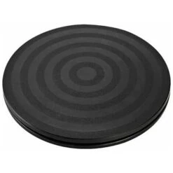 Solid 360° Turntable With 1 Piece Turntable Bearing Plate Base Turntable Tv Turntable Universal Round Tray Heavy Duty Swivel Bracket Black Tray