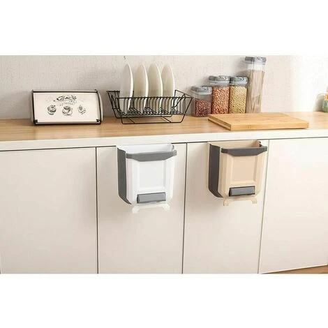 GTA 23X13X26cm Gallon Collapsible Kitchen Under Sink Trash Can, 10L Plastic Small Foldable Trash Can For Cabinet, Car, Bedroom, Bathroom, Kitchen - Image 2