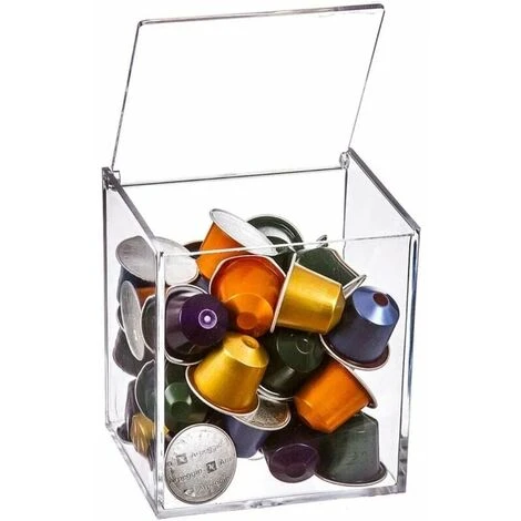Methacrylate Capsule Holder For Nespresso Or Dolcéguste Capsules Capacity For 50 Nespresso Capsules