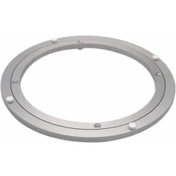 Round Turntable, Smooth Aluminum Round Turntable, Ball Bearing Turntable, Dining Table Turntable (4.7 Inch, Silver)