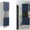 600 Kitchen Tall Oven Housing Unit Cupboard Cabinet 60cm Navy Dark Blue Nora