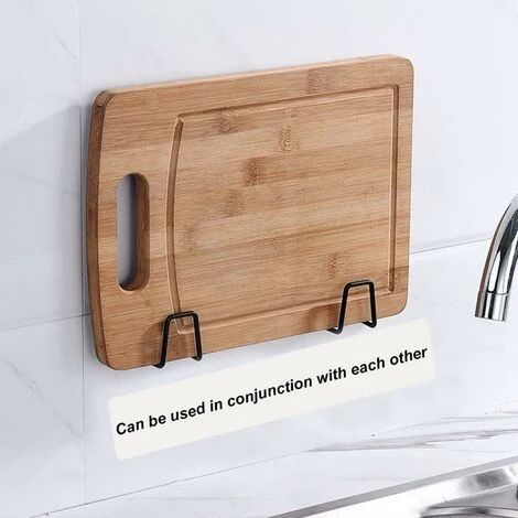 4 Pieces Sponge Holder, Self Adhesive Sponge Holder, Waterproof Stainless Steel Sponge Holder, For Sponges, Brush, Pot Lid, Dish Towel - Image 5