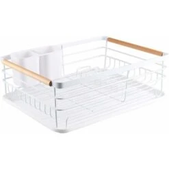 Dish Drainer Kitchen Dish Drainer With Plastic Drying Tray Metal Drying Rack