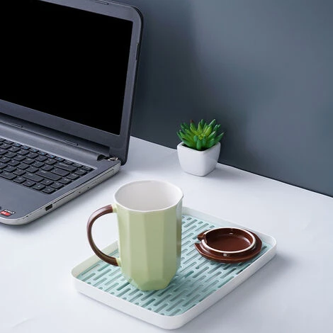 Double Drain Tray Kitchen Water Cup Cutlery Water Control Plastic Storage Box - Image 5