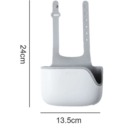 Kitchen Sink Sponge Holder For Kitchen Sink Faucet Hanging Basket Organizer For Sponge, Brush, Soap And Towel - Image 2