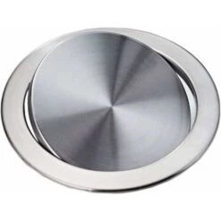 Built-in Type Built-in Stainless Steel Trash Can Flap Lid Swing Balance Flap Lid Trash Can Lid Kitchen Home Garbage Use