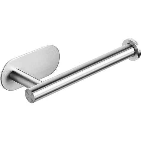 Self-adhesive Toilet Roll Holder, Stainless Steel Toilet Roll Holder, Bathroom And Kitchen Roll Holder, No Drilling 3M Sticker