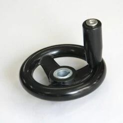 12 X 125mm Milling Machine Spoke Handwheel Black