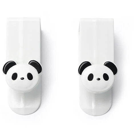 Creative Kitchen Hanging Garbage Bag Holder Plastic Cupboard Garbage Bag Holder, Tailgate Style Storage Garbage Bag Holder Cabinet White-2PCS - Image 2