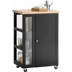 SoBuy Kitchen Storage Trolley Serving Trolley,FKW75-SCH