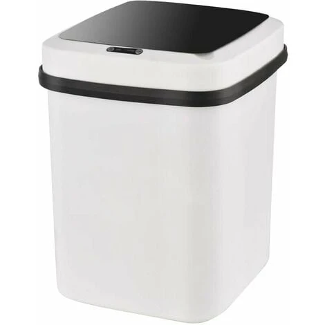 13L Large Capacity Automatic Trash Can, Touchless Odor Protection With Motion Sensor, 3 Opening Lid, For Kitchen Bedroom Bathroom